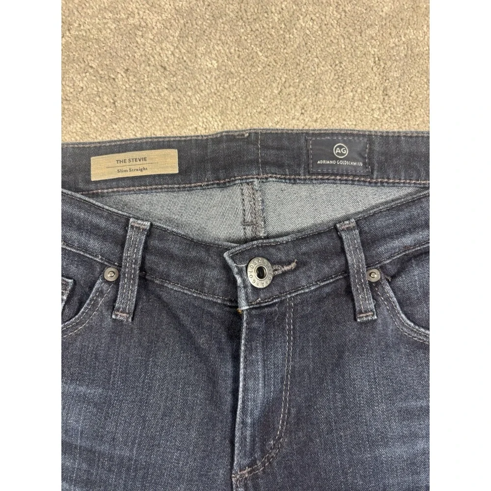 AG Adriano Goldschmied Jeans The‎ Stevie Slim Straight Dark Wash Womens Sz 26R